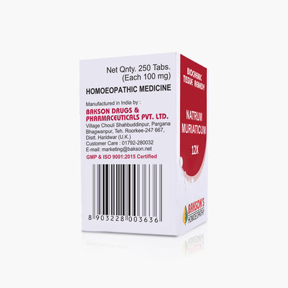 NATRUM MURIATICUM-12X-250TAB