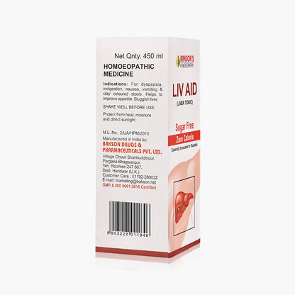 LIV AID SYRUP (SUGAR FREE)-450ML