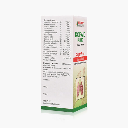 KOF AID PLUS SYRUP (SUGAR FREE)-450ML
