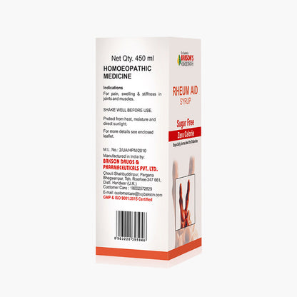 RHEUM AID SYRUP (SUGAR FREE)- 450ML