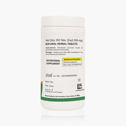 WITHANIA COAGULANS (PANEER PHOOL)-200 TABS