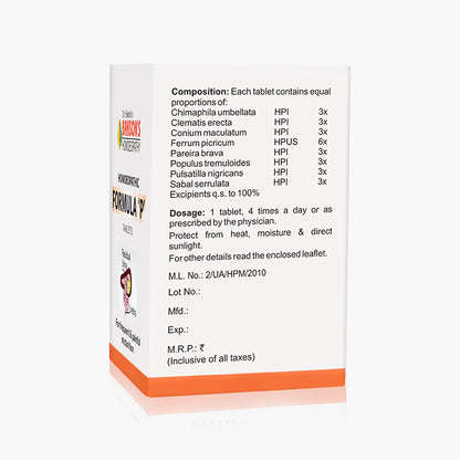 HOMOEOPATHIC FORMULA 'P' TABLETS-40TABS (M)