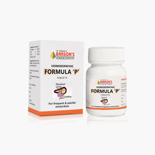 HOMOEOPATHIC FORMULA 'P' TABLETS-40TABS