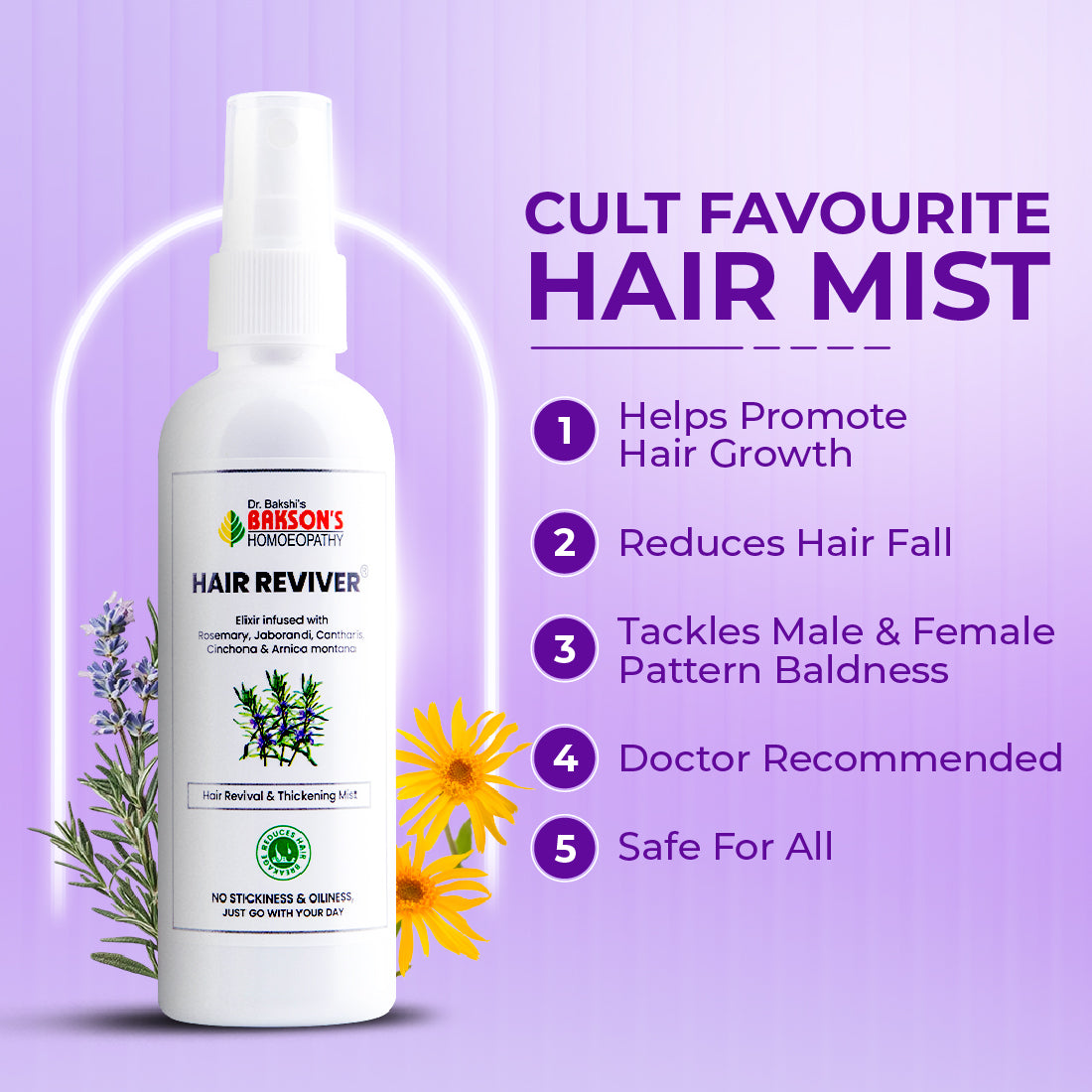 Bakson Hair Reviver | Hair Care & Regrowth Treatment 100ml